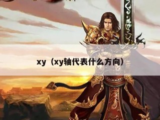 xy（xy轴代表什么方向）