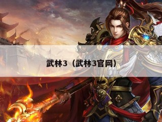 武林3（武林3官网）