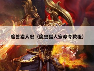 魔兽猎人宏（魔兽猎人宏命令教程）