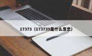 17373（173739是什么意思）